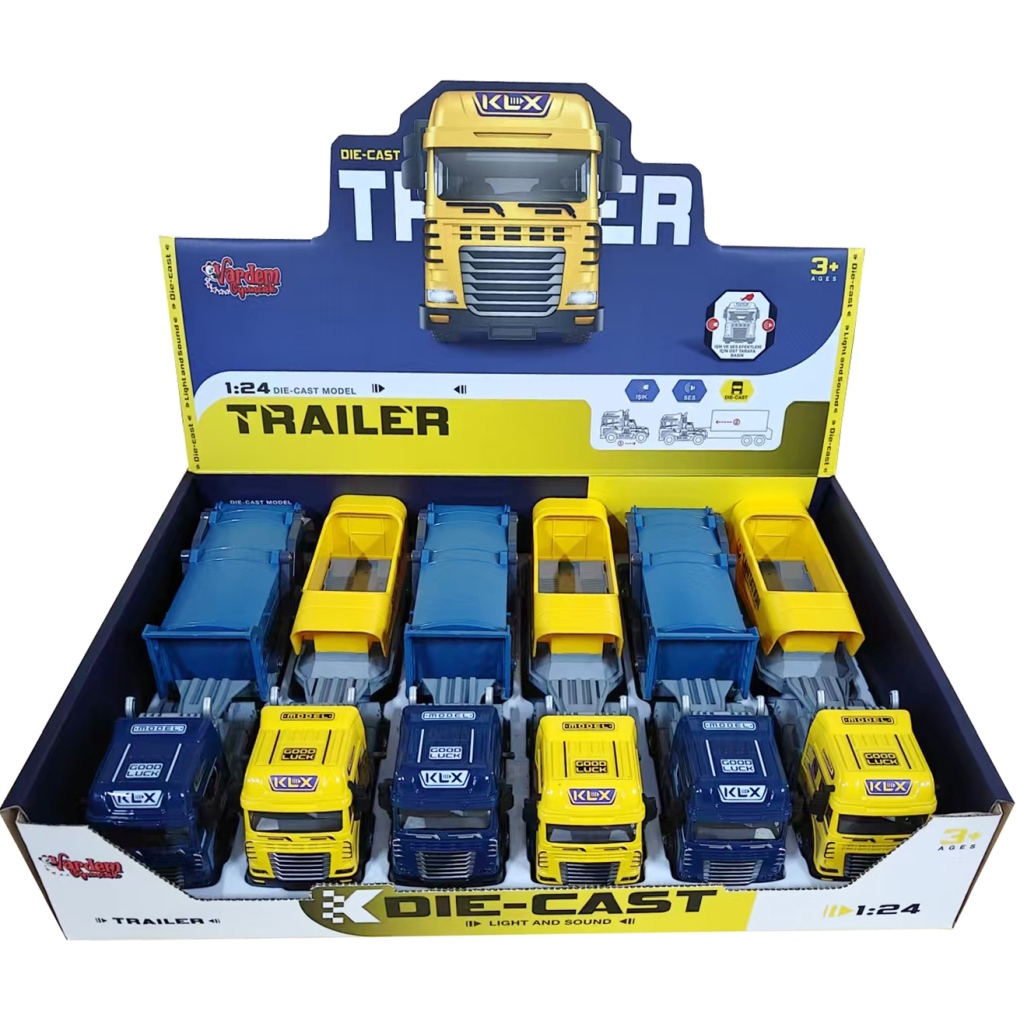 Vardem Sürtmeli Die-Cast Işıklı ve Sesli Kapalı Kasa Tır